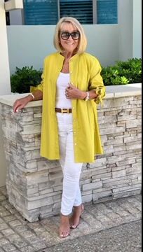🏆🍬LAST DAY SAVE 49% ⏰Solid Color Long Cotton Shirt Jackets Women Swing Shap Flattering