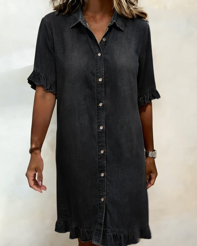 🏆🍬LAST DAY SAVE 49% 🎁 Women Dressy CasualDenim Mini Dress