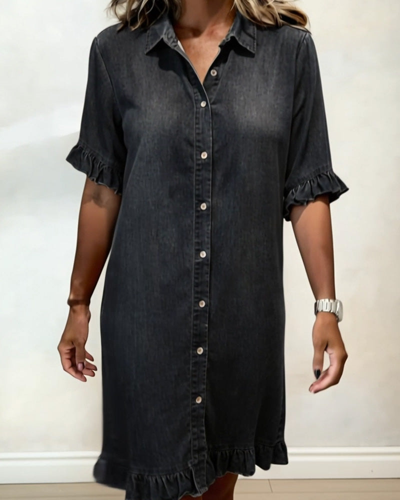 🏆🍬LAST DAY SAVE 49% 🎁 Women Dressy CasualDenim Mini Dress