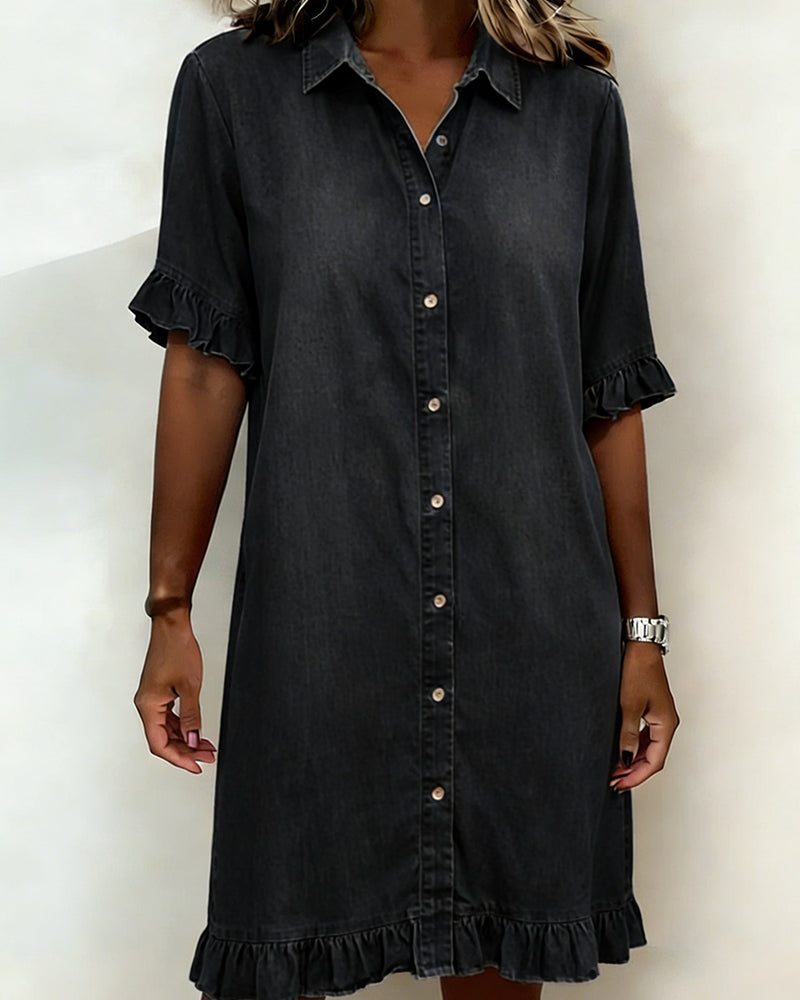 🏆🍬LAST DAY SAVE 49% 🎁 Women Dressy CasualDenim Mini Dress